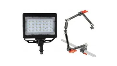 LED Flood Light & Articulating Mount Arm